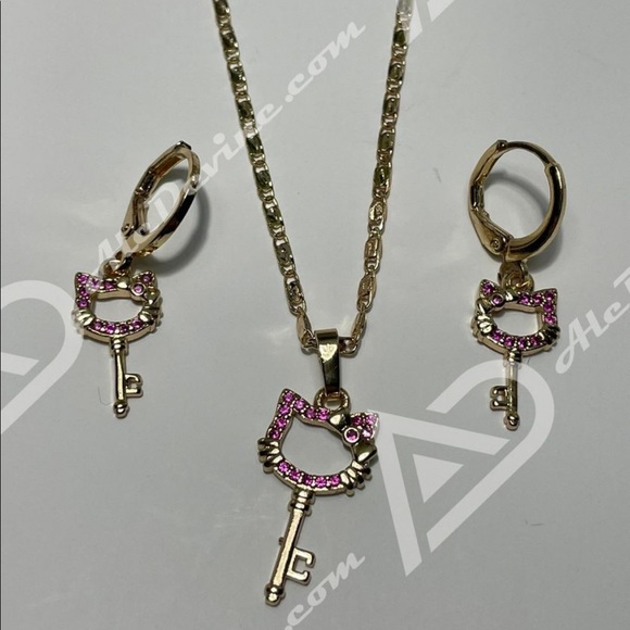 Hello Kitty set (gold plated) - Picture 5 of 7